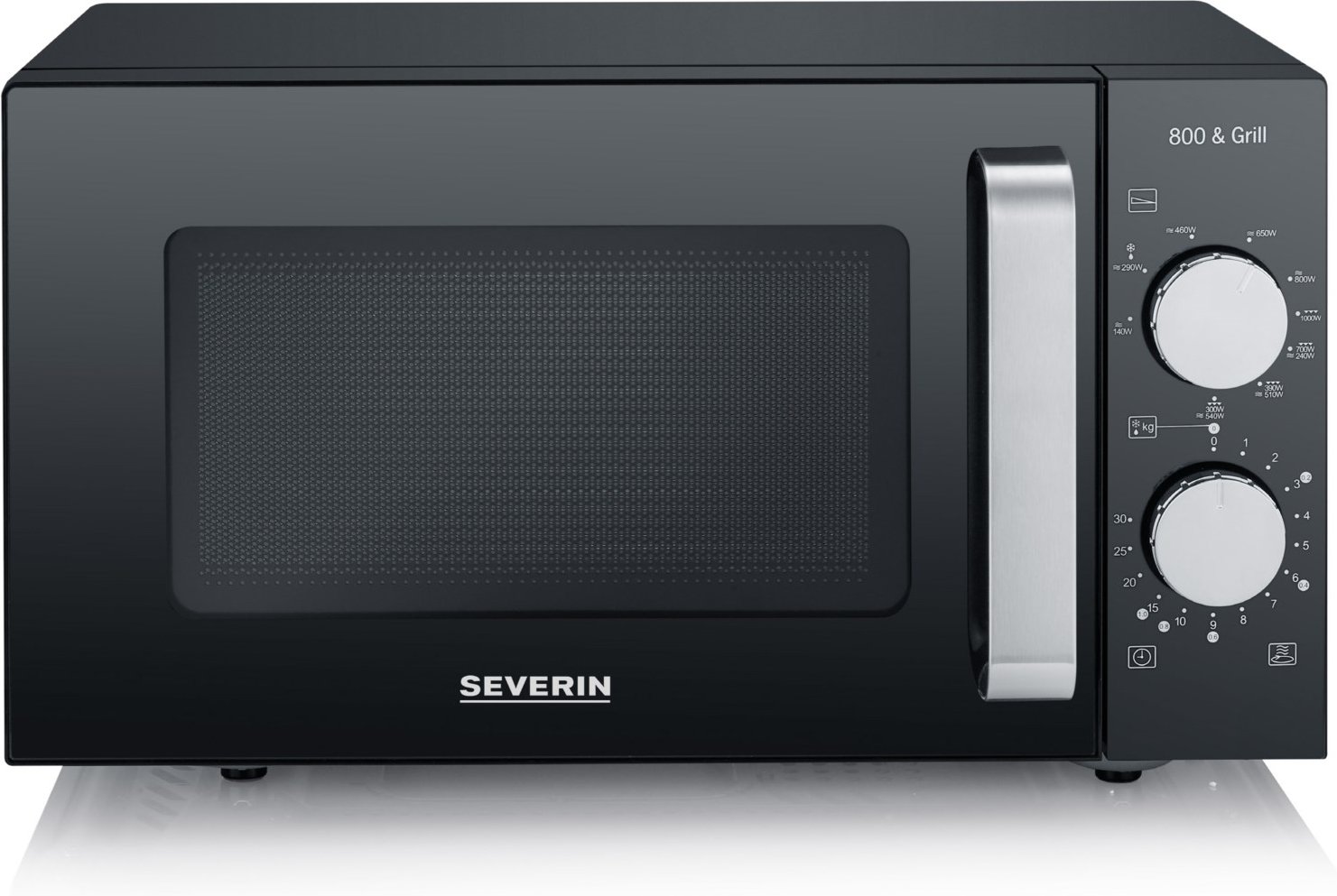 MW 7762 Stand-Kombi-Mikrowelle schwarz