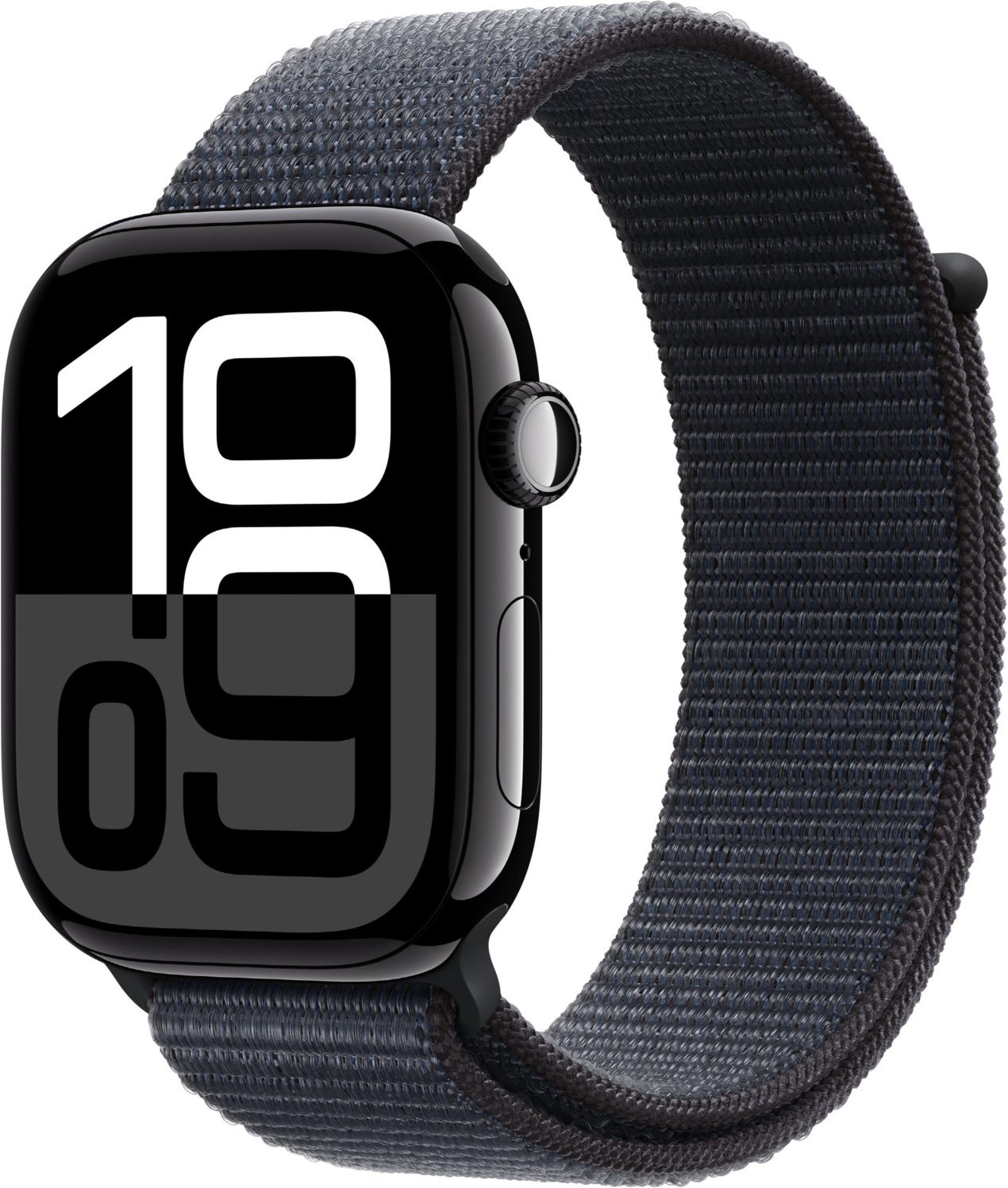 Watch Series 10 (46mm) GPS Aluminium mit Sport Loop diamantschwarz/tinte