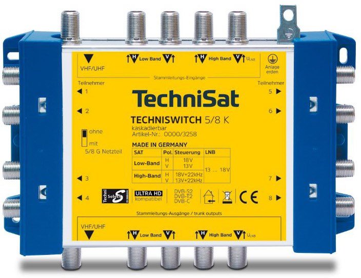 TechniSwitch 5/8 K SAT-Multischalter