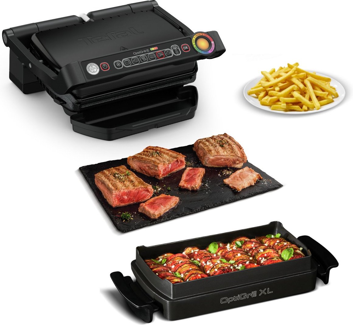 GC7148 Optigrill Snacking & Baking Kontaktgrill schwarz
