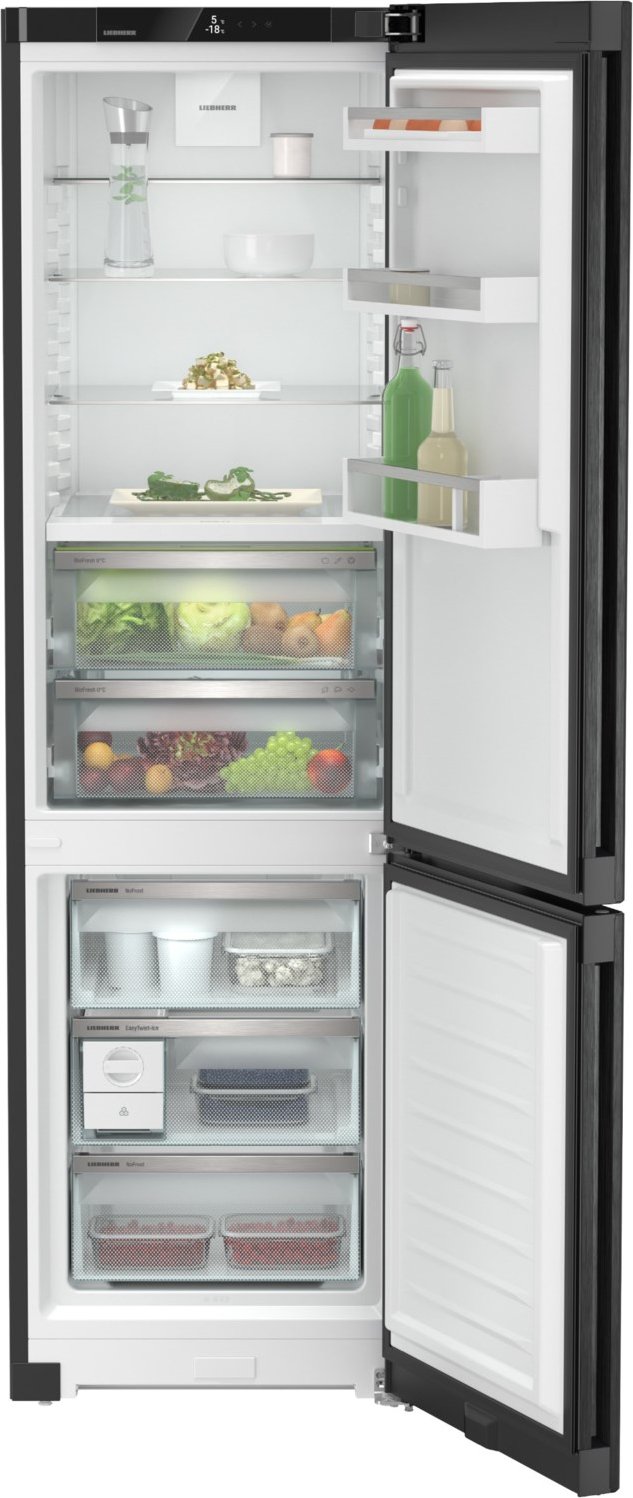 CBNbda 5723-20 Kühl-/Gefrierkombination blacksteel/silver