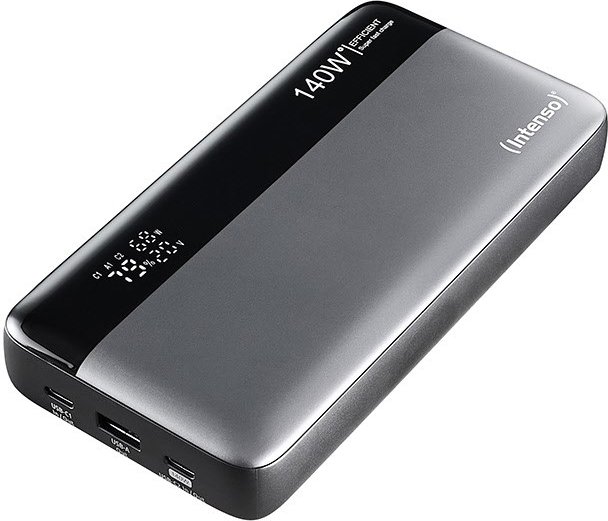 HE25000 (25.000mAh) Powerbank grau/schwarz