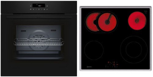BTX46PB0 Herdset bestehend aus B2CCJ7AK3 + T16SBN1L0 schwarz/edelstahl