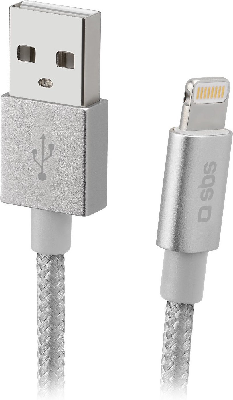 USB > Lightning Kabel (1m) silber