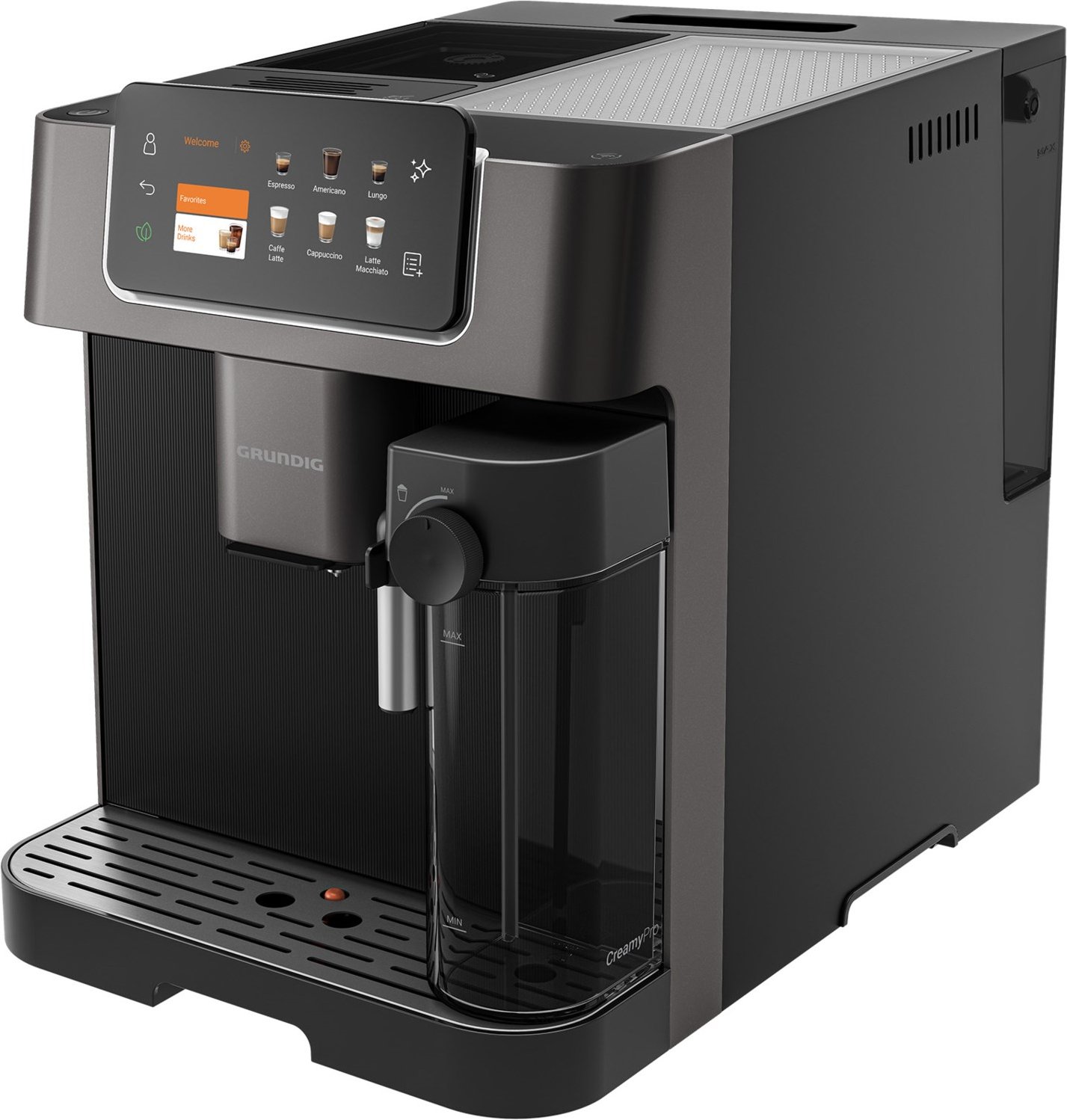 KVA 8230 Kaffee-Vollautomat dunkelsilber/schwarz