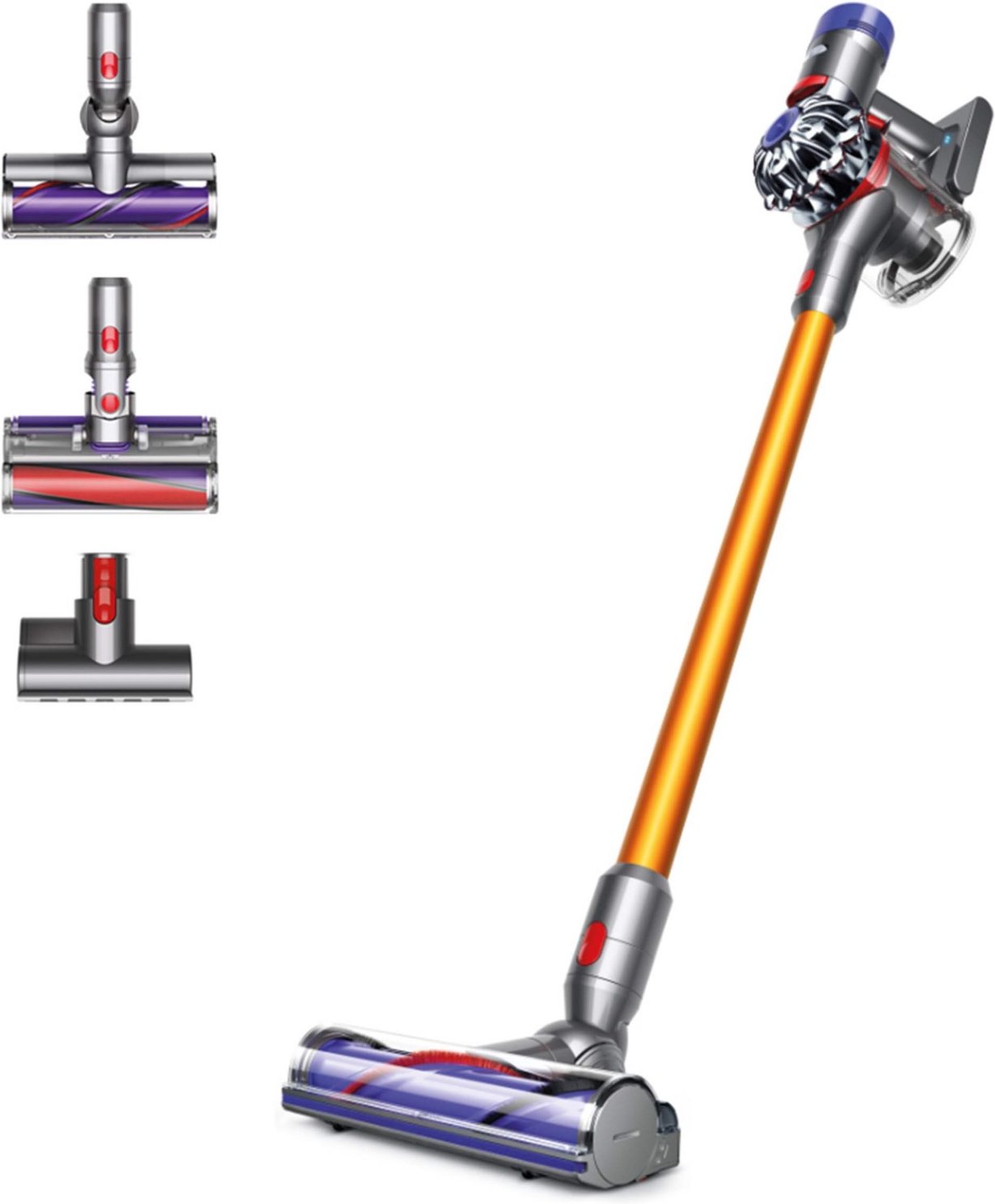 V8 Absolute Akku-Stielsauger nickel/gelb