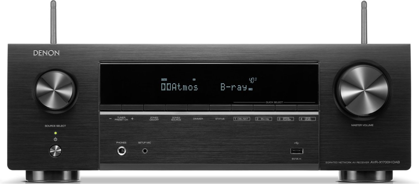 AVR-X1700HDAB Klang Effekt Receiver schwarz
