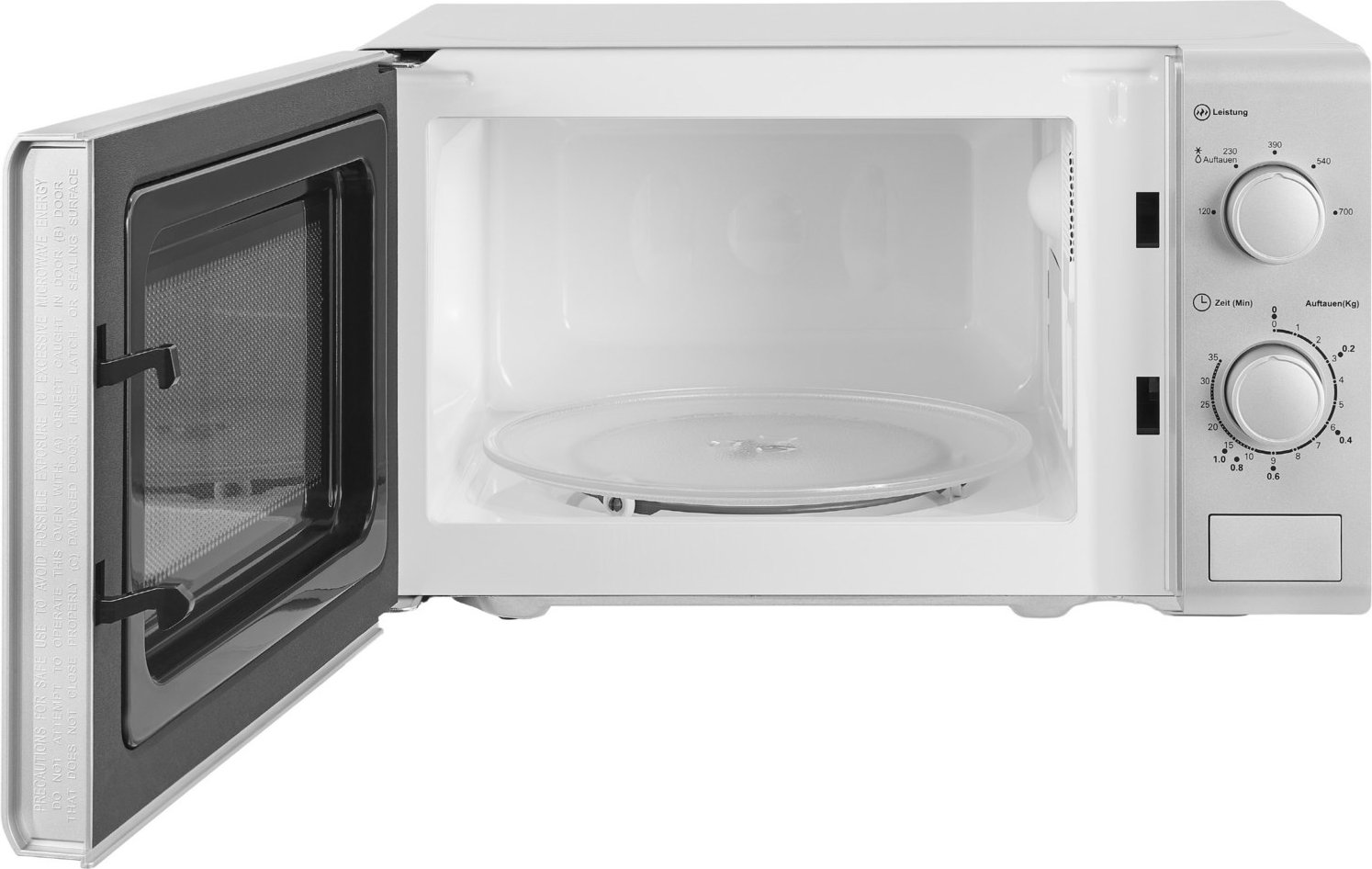 MW900-030 Solo-Mikrowelle silber