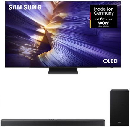 GQ55S93FAE 138 cm (55") OLED Vision AI Smart TV graphitschwarz inkl. HW-B760GF Soundbar mit Subwoofer schwarz