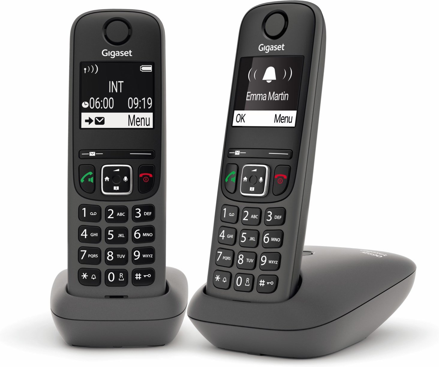 AE690 Duo Schnurlostelefon anthrazit