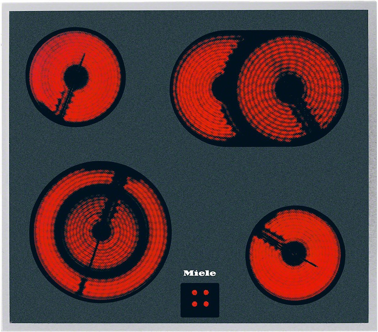 KM 6013 LPT Glaskeramikfeld edelstahl