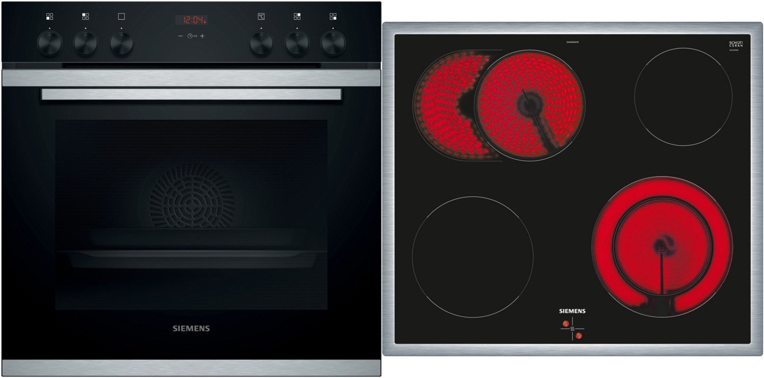 EQ210KA01 Herdset bestehend aus HE213ABR0 + EA64RGNA1E edelstahl + edelstahl