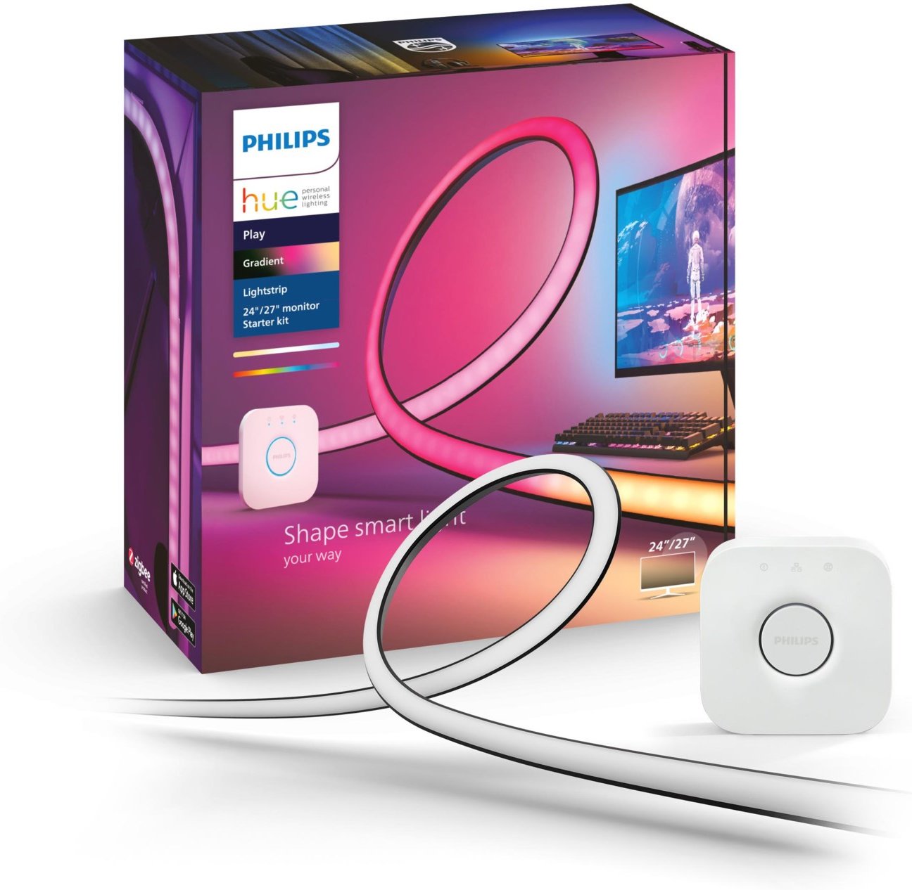Hue Play Gradient Lightstrip Set 24/27" inkl Bridge
