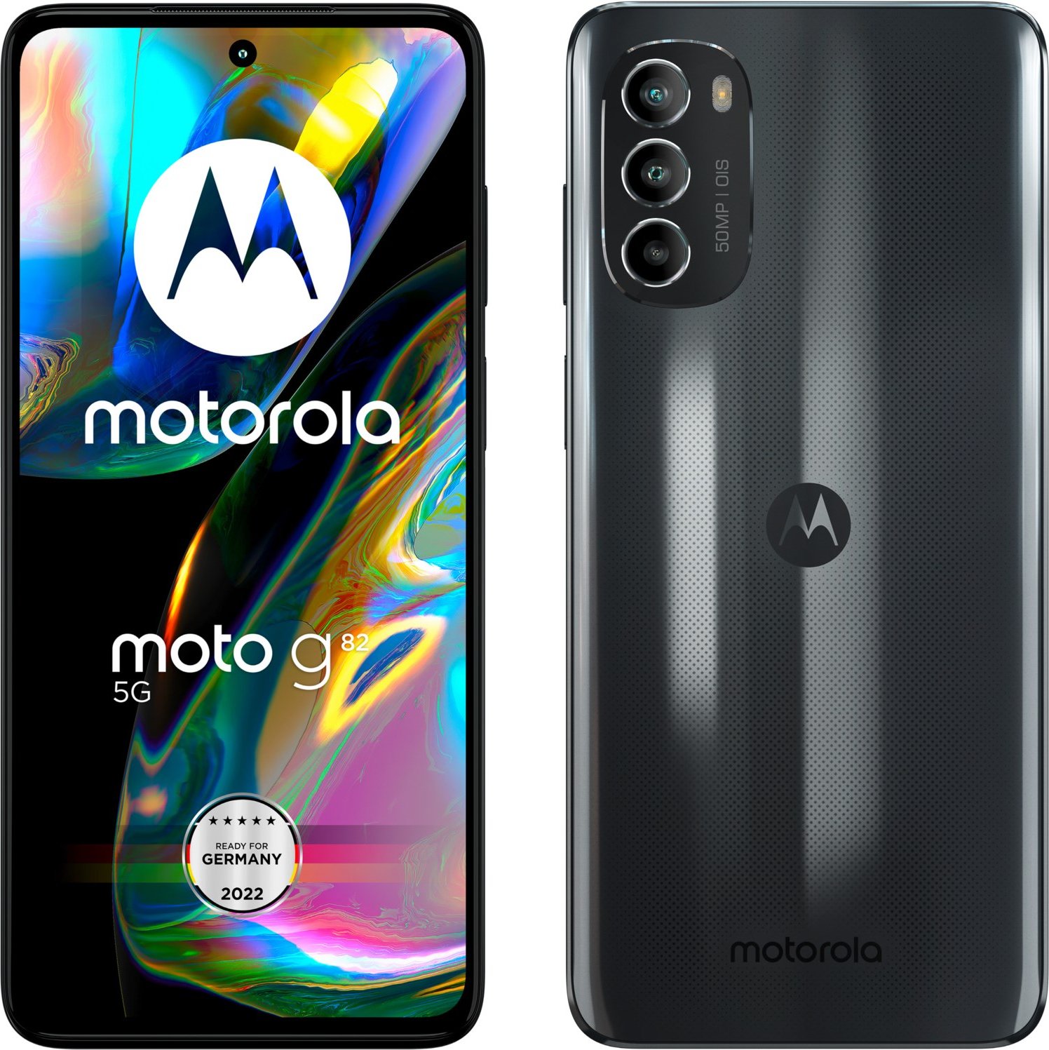 moto g82 5G Smartphone meteorite grau
