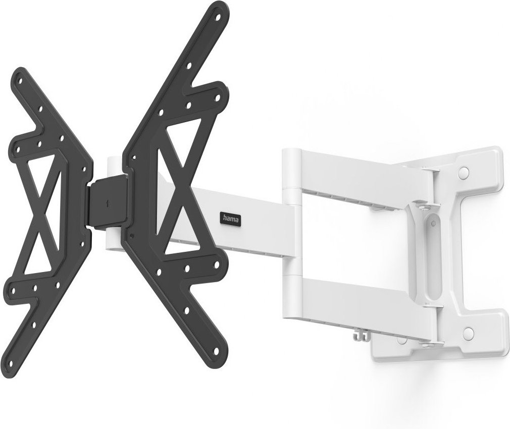 TV-Wandhalterung Fullmotion für 165cm (65") schwarz/weiss