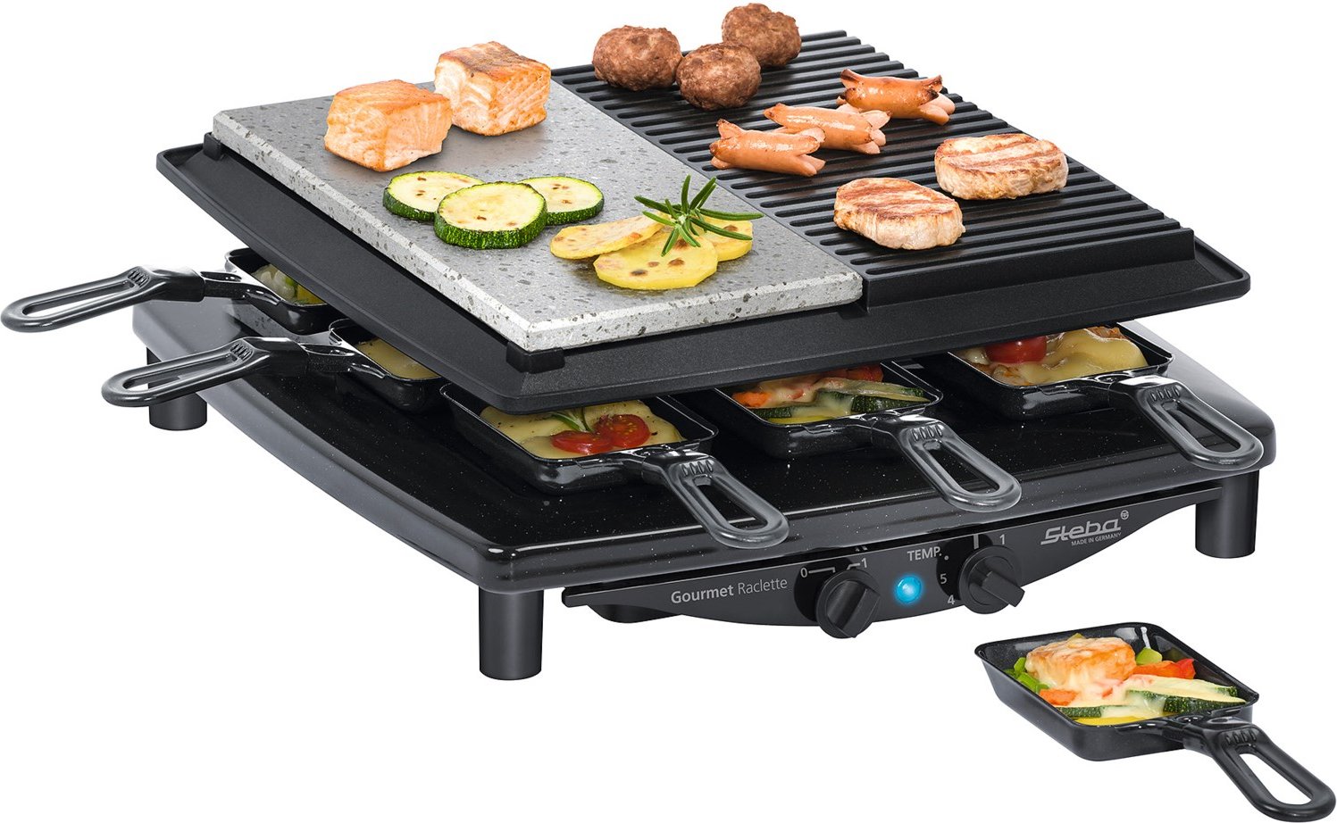 RC 4 Plus Raclette schwarz