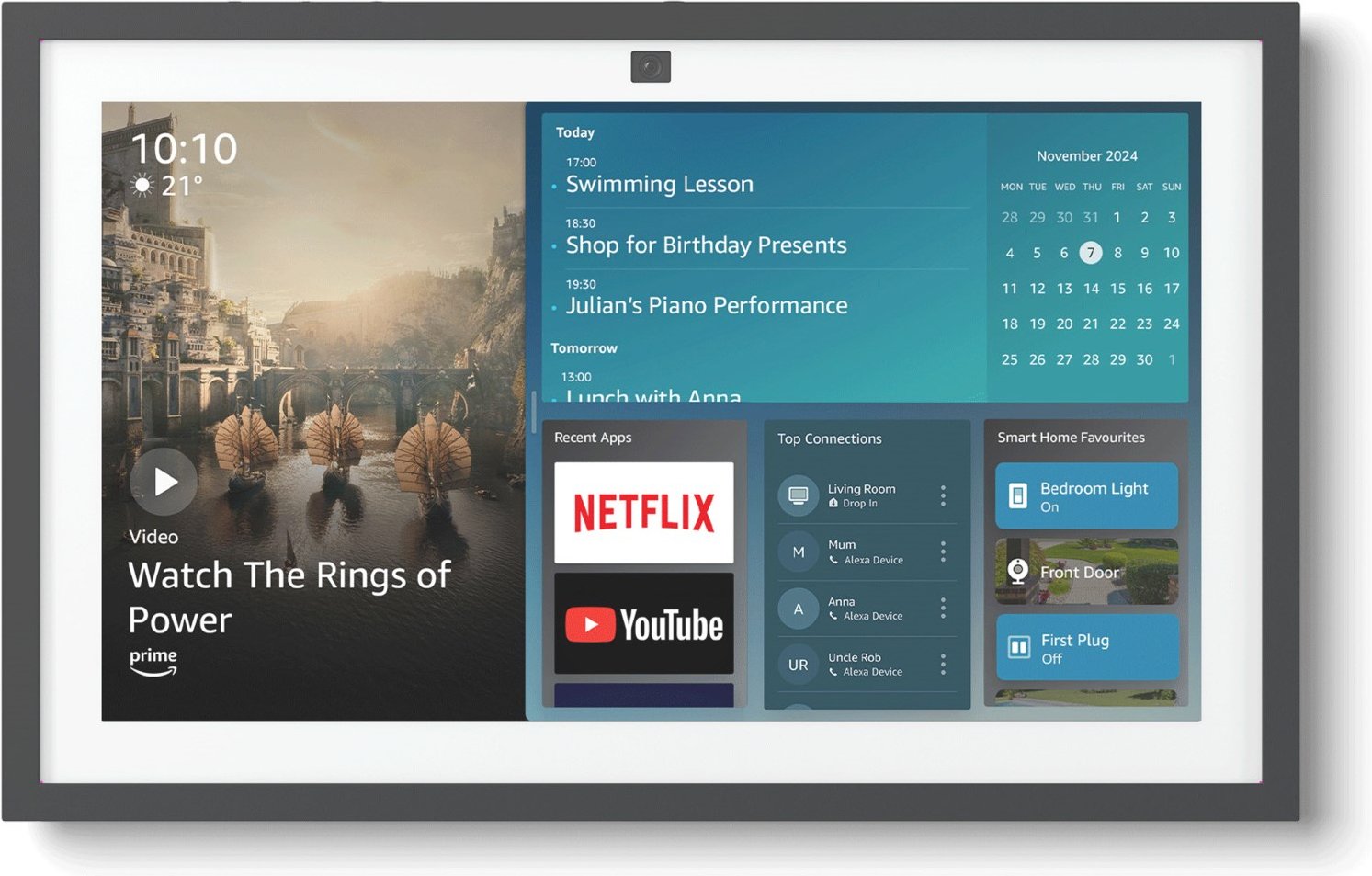 Echo Show 15 (2. Gen) Smart-Display weiß