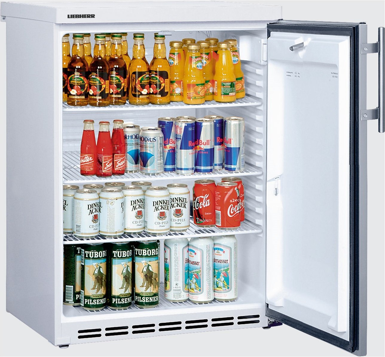 FKU 1805-22 Flaschenkühlschrank edelstahl/weiß