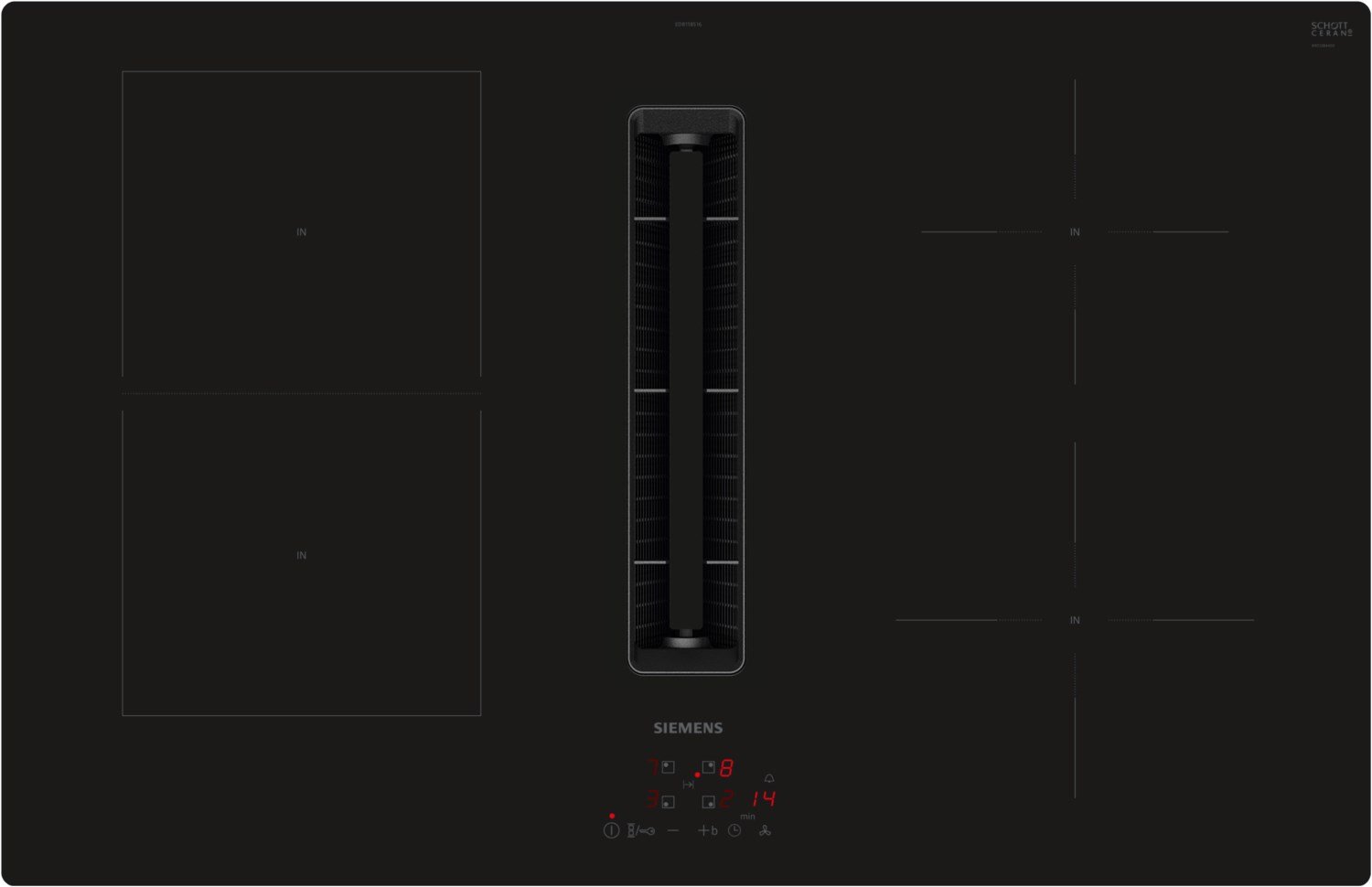 ED811BS16E Autark-Induktionsfeld mit Dunstabzug