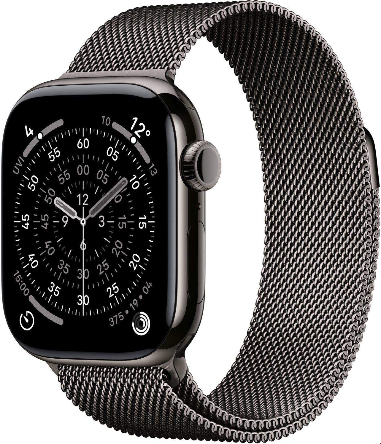 Apple Watch Series 11 (42mm) GPS+5G Smartwatch Titan mit Milanaise Armband schiefer/schiefer