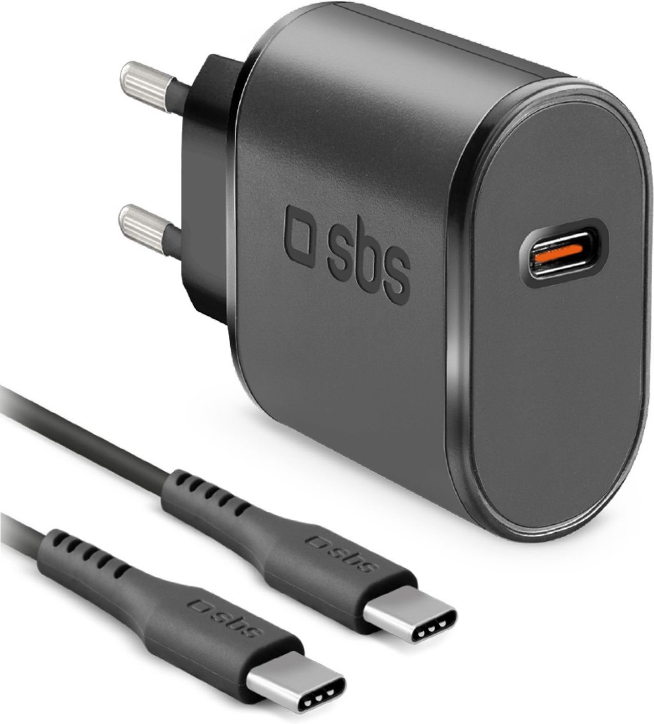 USB Type-C Ladegerät (15W) inkl. USB Type-C Kabel schwarz