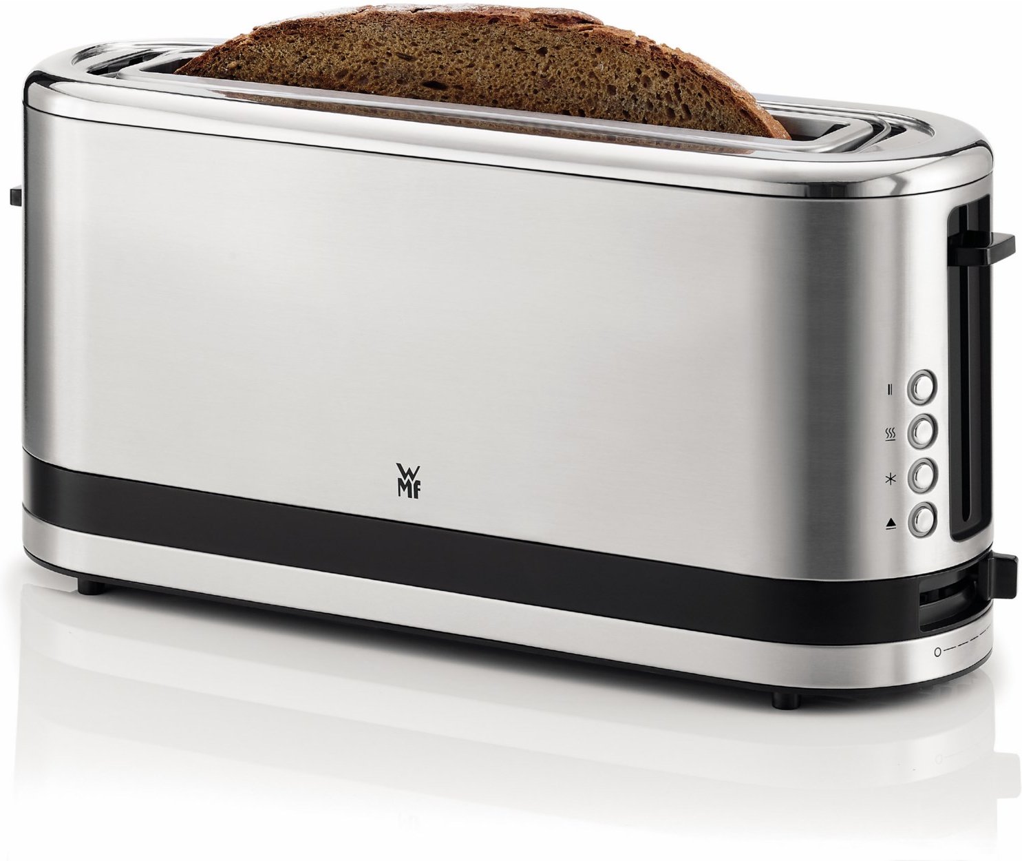 KÜCHENminis Langschlitz-Toaster cromargan matt