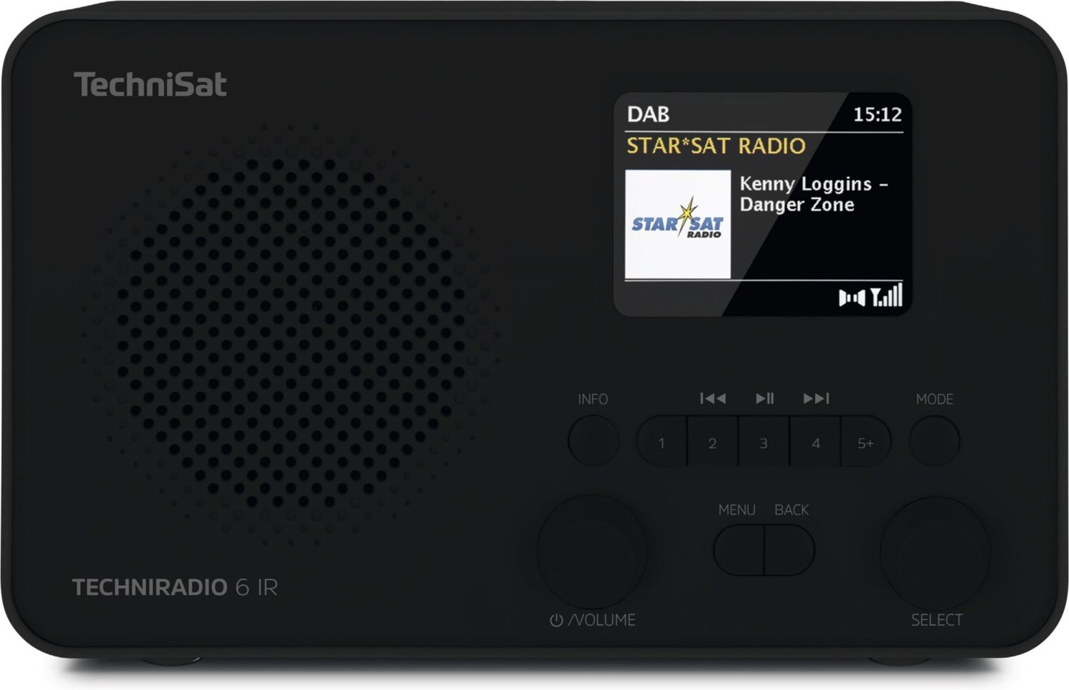 Techniradio 6 IR Kofferradio schwarz