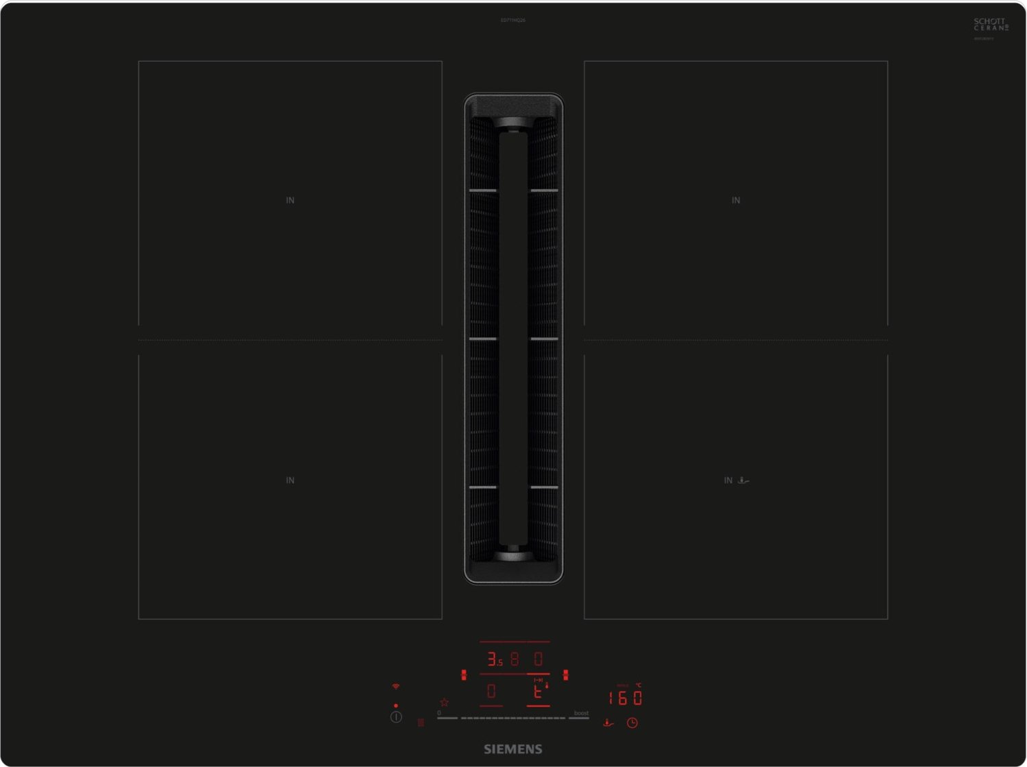 ED711HQ26E Autark-Induktionsfeld mit Dunstabzug rahmenlos