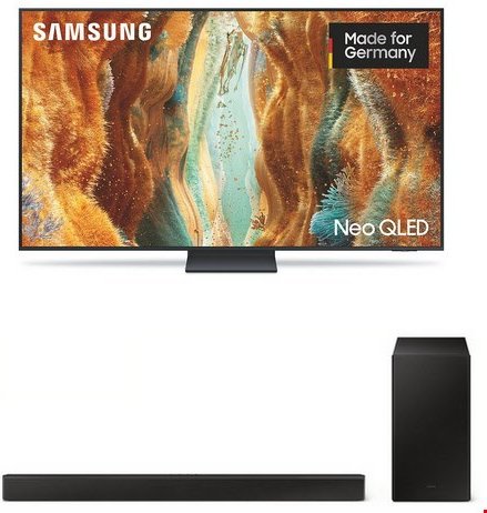 GQ55QN73FAT 138 cm (55") Neo QLED Vision AI Smart TV graphitgrau inkl. HW-C460G schwarz