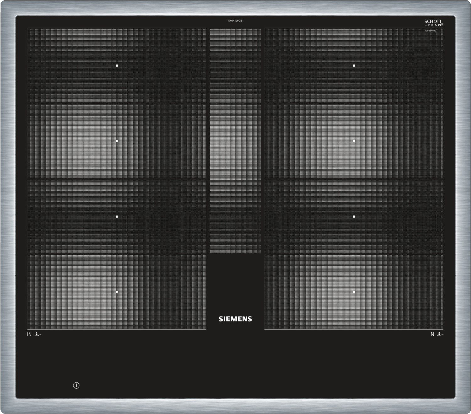 EX645LYC1E Induktionskochfeld edelstahl