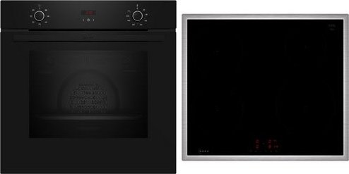 BX36IB0 Herdset mit Induktionskochfeld bestehend aus B1CCC0AK3 + T46SBE1L0 schwarz/edelstahl