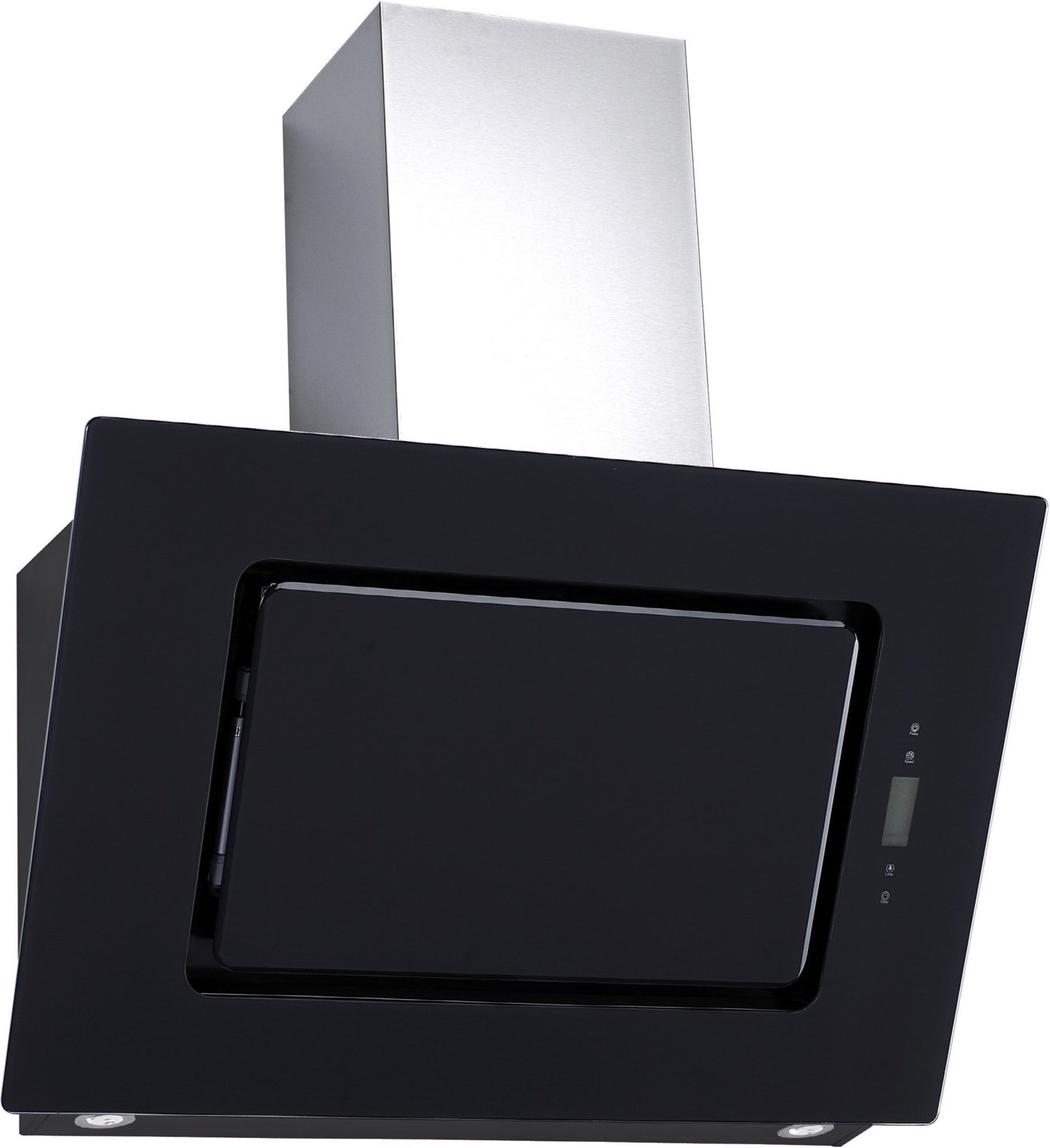 9040/90 BZ Kopffrei-Dunstabzugshaube Glas schwarz