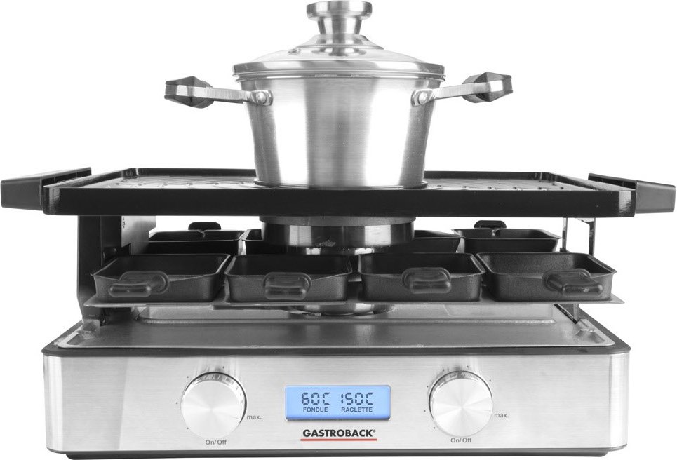 Design Raclette Fondue Advanced+ edelstahl