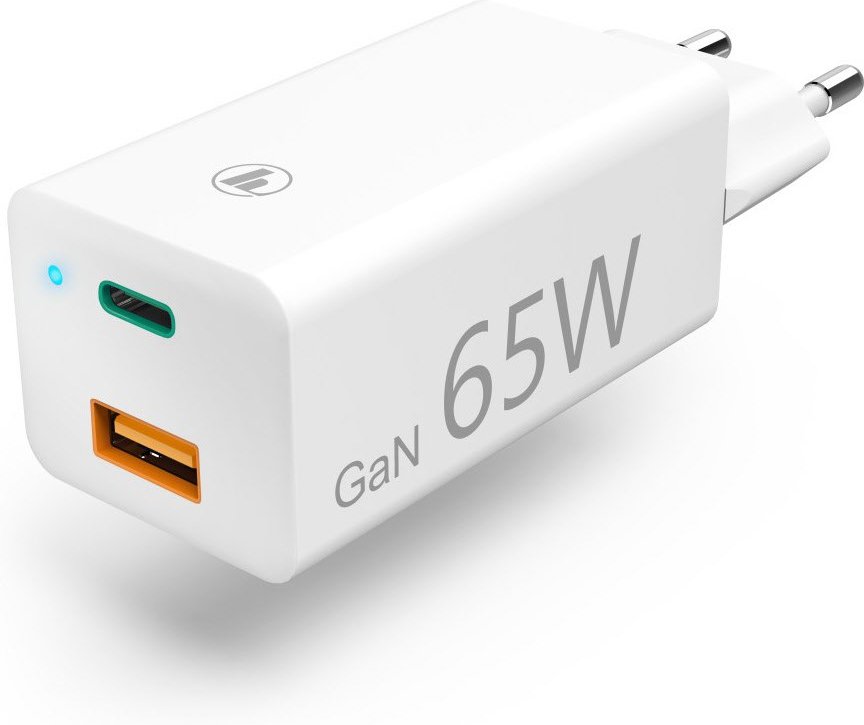 Ladegerät GaN (65W) USB-C Power Delivery (PD) weiß