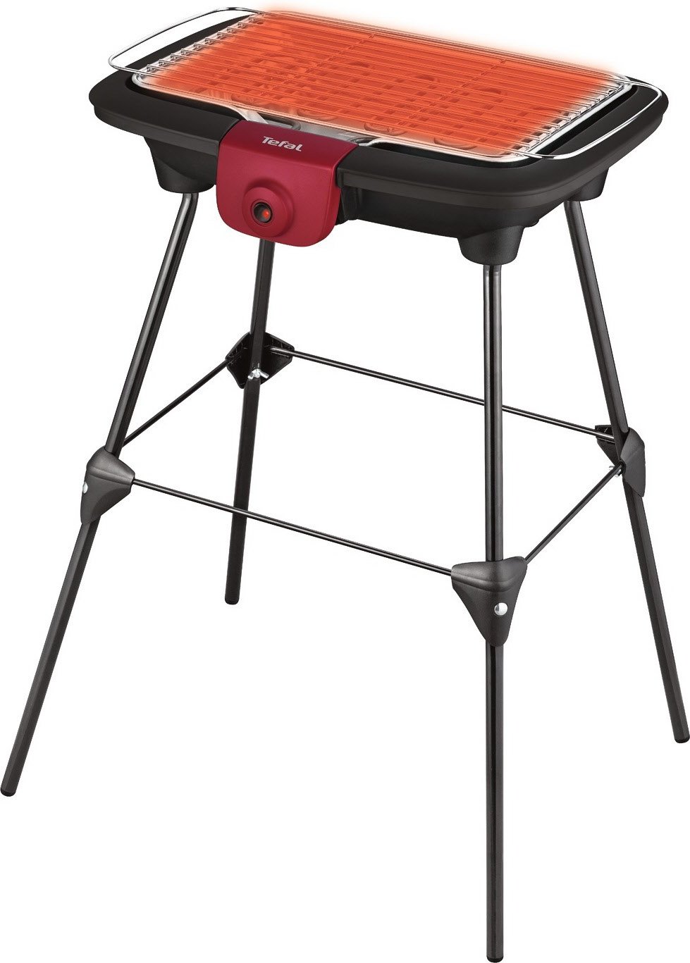 BG90F5 Easygrill Adjust Party-/Barbequegrill schwarz/burgundrot