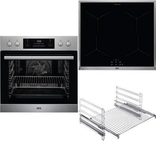 HF13M50I5R Herdset mit Induktionskochfeld bestehend aus EEB331010M + IEB64030XB + TR2LFV edelstahl/cleansteel + edelstah...