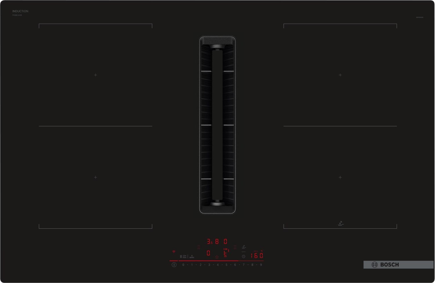 PVQ811H26E Autark-Induktionsfeld mit Dunstabzug rahmenlos