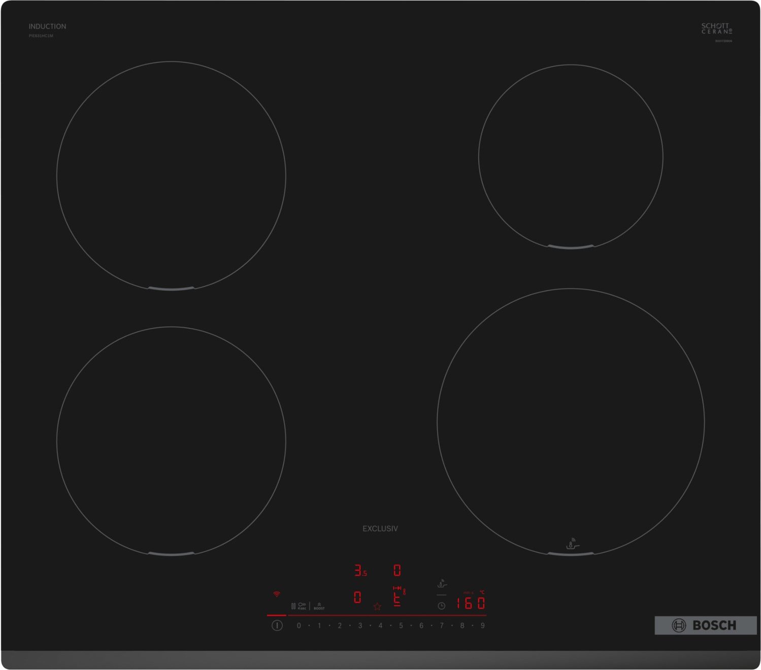 PIE631HC1M Autark-Induktionskochfeld rahmenlos