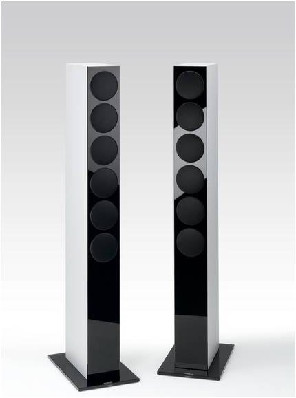 Re:sound G prestige /Stück Stand-Lautsprecher silber/schwarz
