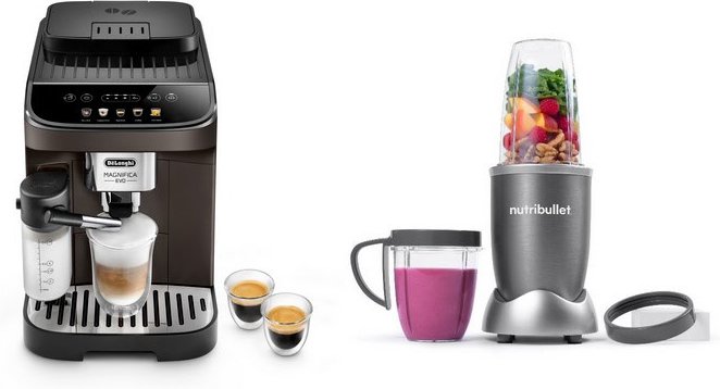ECAM 293.61.BW Magnifica Bundle Kaffee-Vollautomat inkl. nutribullet NB606DG Standmixer