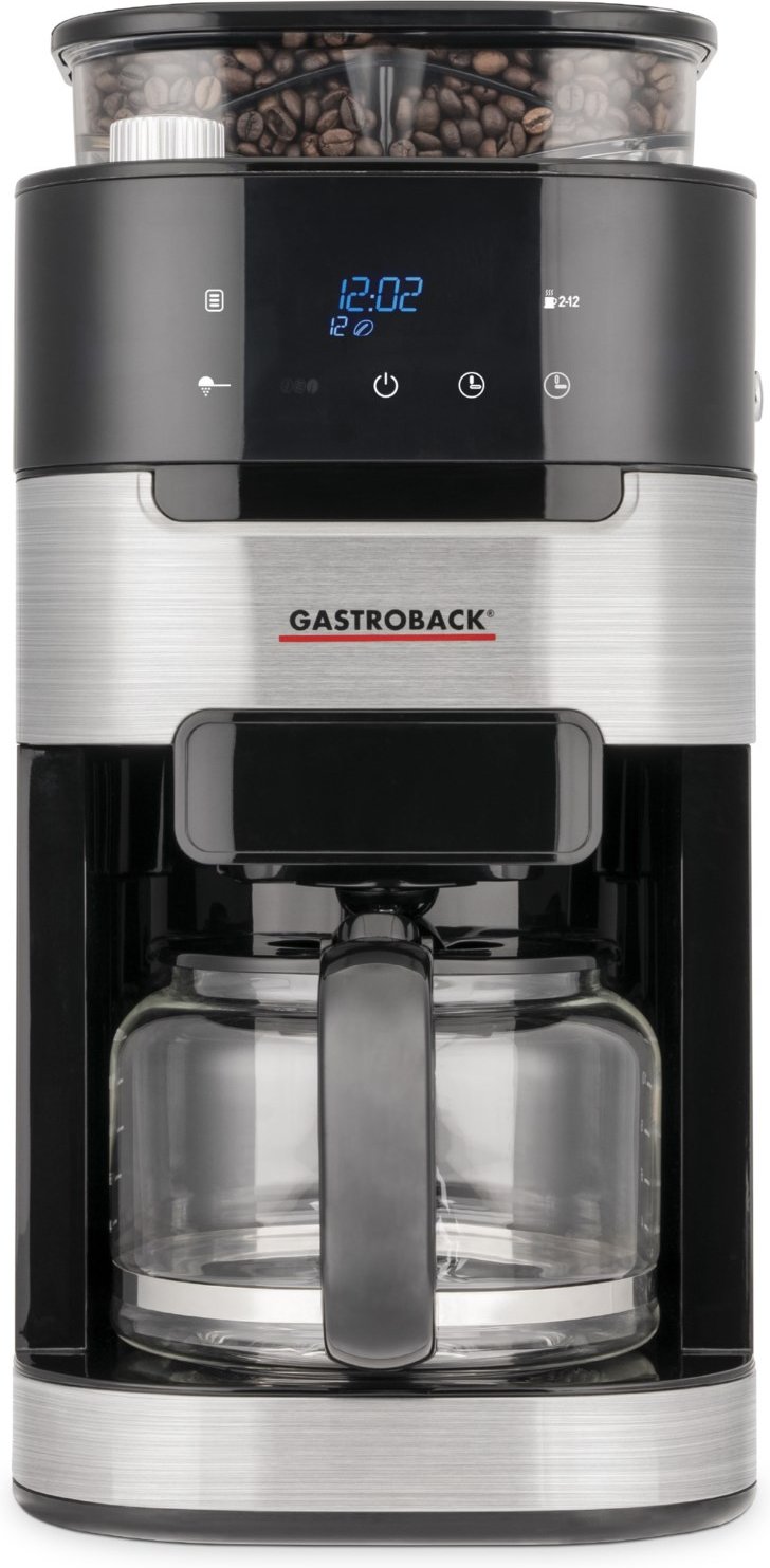 Kaffeemaschine Grind & Brew Pro mit intergrierter Kaffeemühle schwarz/edelstahl