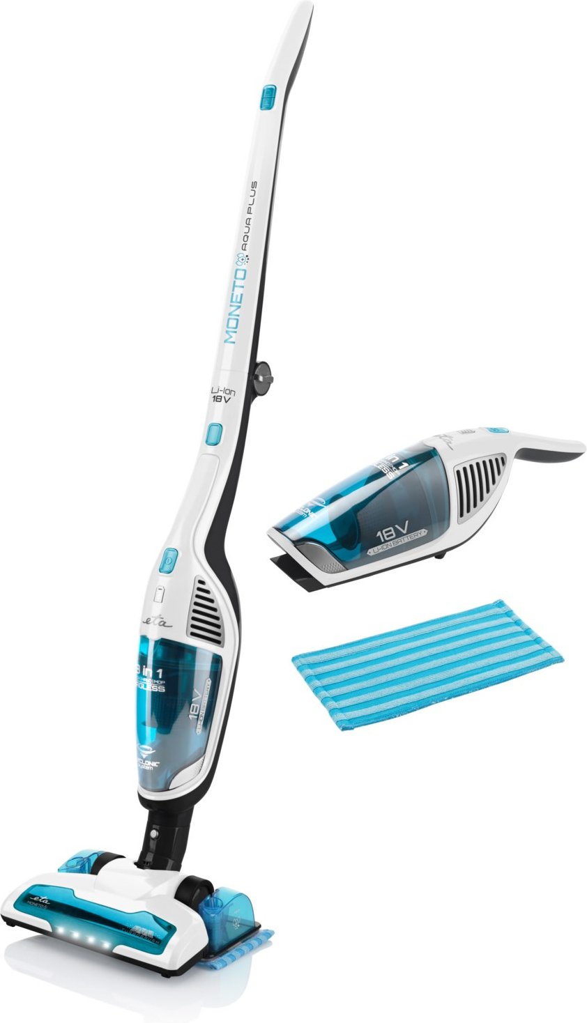 Moneto Aquaplus 3in1 Akku-Sauger Nass/Trocken blau/weiß