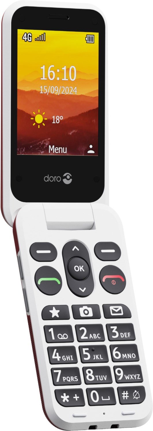 Leva L30 Seniorenhandy rot/weiß