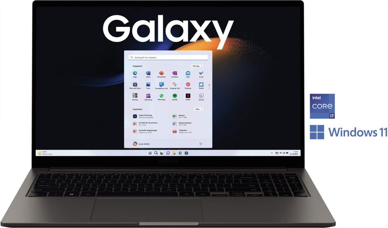 Thumbnail - Galaxy Book3 (NP750XFG-KA5DE) 39,6 cm (15,6") Notebook graphite