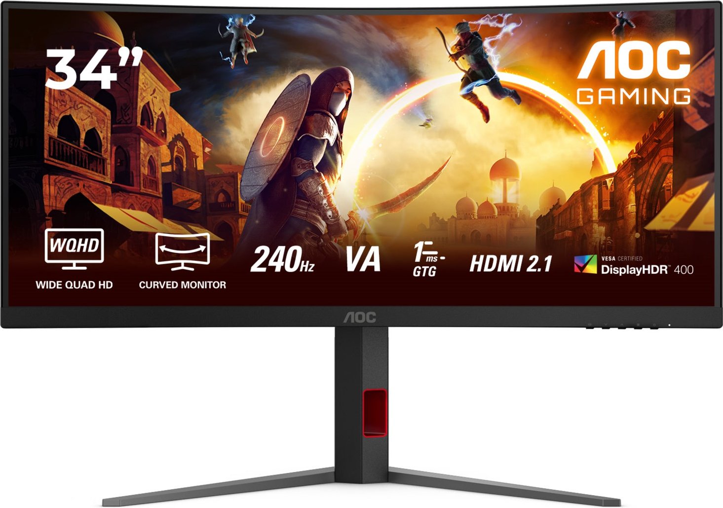 CU34G4Z 86 cm (34") Gaming Monitor schwarz/rot