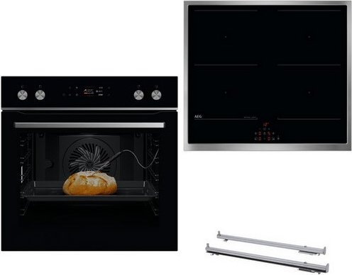 FXHS24M65 Herdset mit Induktionskochfeld bestehend aus OE7P621AB+TX64IM00XB+TR2LFV schwarz + edelstahl