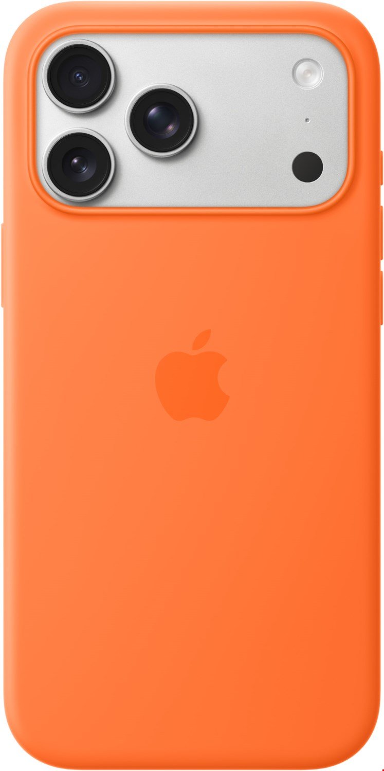 Silikon Case mit MagSafe für iPhone 17 Pro Max orange