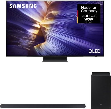 GQ65S93FAT 163 cm (65") OLED Vision AI Smart TV graphitschwarz inkl. HW-S710GD Soundbar mit Subwoofer titanschwarz