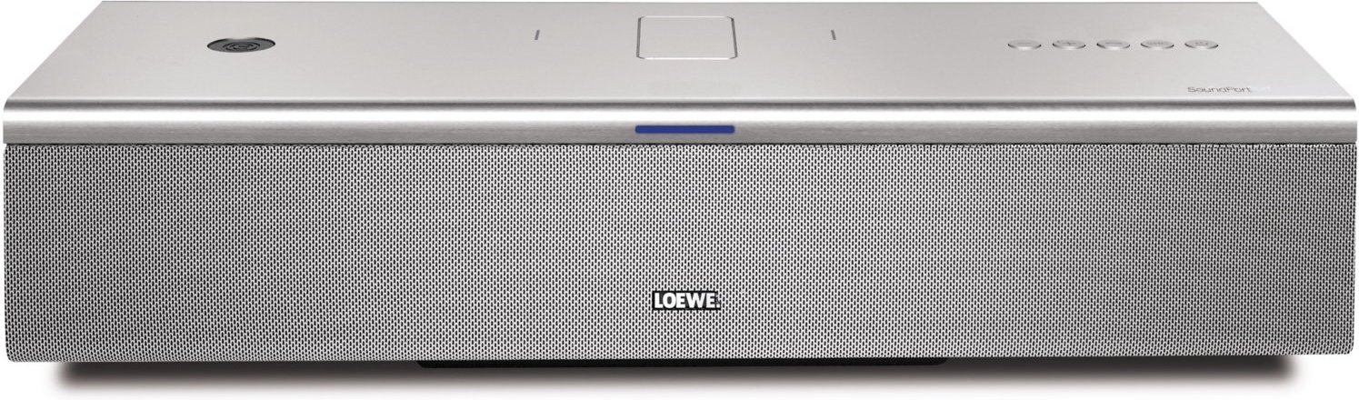 SoundPort Compact Aktiver Multimedia-Lautsprecher alu silber