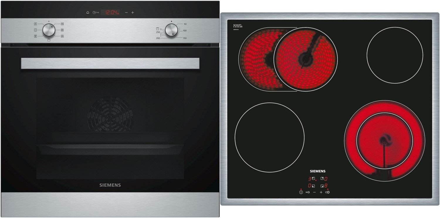 EQ112EA01Z Herdset bestehend aus HB113FBS1 + ET645HN17E edelstahl + edelstahl